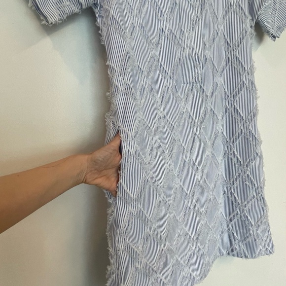 Lior Paris Textured Seersucker Mini Dress – XS - Picture 2 of 4